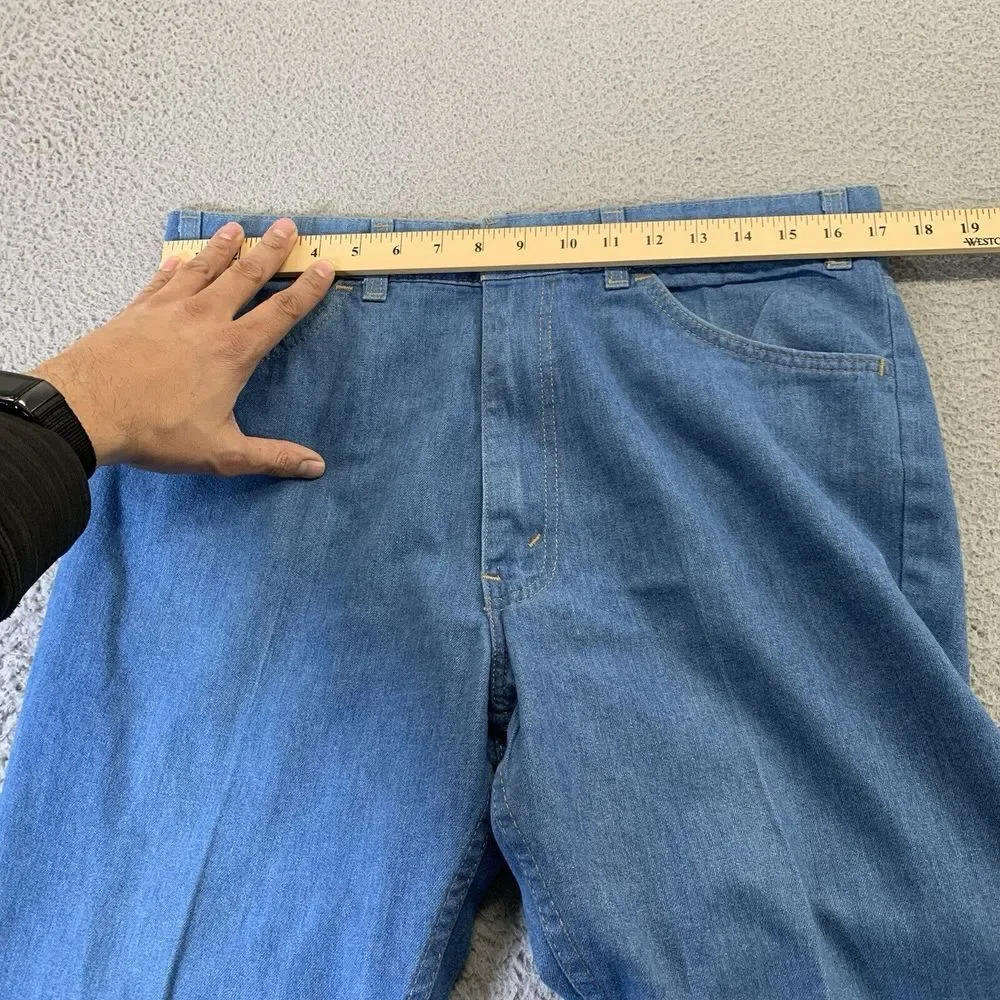 Vintage Levis SF 207 Jeans Mens 34x30 Blue Chambray Denim 80s Era USA Orange Tab
